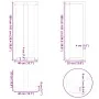 Patas de mesa bar forma T 2 uds acero blanco 40x35x(100-101) cm by , Table legs - Ref: Foro24-4013085, Price: 133,61 €, Disco...