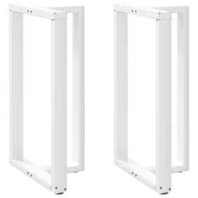 Patas de mesa bar forma T 2 uds acero blanco 60x35x(100-101) cm by , Table legs - Ref: Foro24-4013093, Price: 140,63 €, Disco...