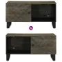 Mesa de centro madera maciza de mango negra 80x50x40 cm de , Mesas de centro - Ref: Foro24-4017688, Precio: 97,85 €, Descuent...
