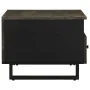 Mesa de centro madera maciza de mango negra 80x54x40 cm by , Coffee table - Ref: Foro24-4017697, Price: 135,60 €, Discount: %