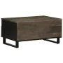 Mesa de centro madera maciza de mango negra 80x54x40 cm by , Coffee table - Ref: Foro24-4017697, Price: 135,60 €, Discount: %