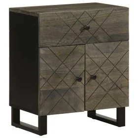 Mesita de noche madera maciza de mango negra 50x33x60 cm by , Nightstands - Ref: Foro24-4017695, Price: 81,86 €, Discount: %