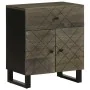 Mesita de noche madera maciza de mango negra 50x33x60 cm de , Mesitas de noche - Ref: Foro24-4017695, Precio: 81,86 €, Descue...
