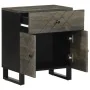 Mesita de noche madera maciza de mango negra 50x33x60 cm de , Mesitas de noche - Ref: Foro24-4017695, Precio: 81,86 €, Descue...