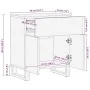Mesita de noche madera maciza de mango negra 50x33x60 cm de , Mesitas de noche - Ref: Foro24-4017695, Precio: 81,86 €, Descue...