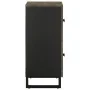 Aparador negro 60x33x75 cm madera maciza mango von , CD- und DVD-Speicher - Ref: Foro24-4017710, Preis: 106,89 €, Rabatt: %