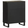 Aparador negro 60x33x75 cm madera maciza mango von , CD- und DVD-Speicher - Ref: Foro24-4017710, Preis: 106,89 €, Rabatt: %