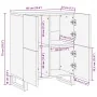 Aparador negro 60x33x75 cm madera maciza mango von , CD- und DVD-Speicher - Ref: Foro24-4017710, Preis: 106,89 €, Rabatt: %