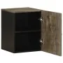 Mueble de baño de pared de madera maciza mango negro 38x33x48cm by , Bathroom furniture - Ref: Foro24-4017704, Price: 63,50 €...