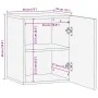Mueble de baño de pared de madera maciza mango negro 38x33x48cm by , Bathroom furniture - Ref: Foro24-4017704, Price: 63,50 €...