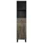 Mueble de baño de madera maciza de mango negro 38x33x160 cm de , Muebles de baño - Ref: Foro24-4017706, Precio: 120,10 €, Des...
