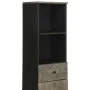Mueble de baño de madera maciza de mango negro 38x33x160 cm de , Muebles de baño - Ref: Foro24-4017706, Precio: 120,10 €, Des...