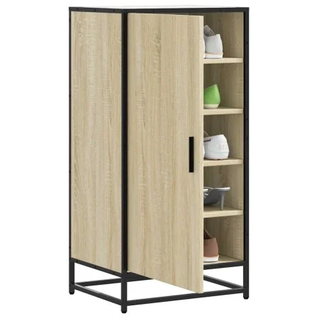Mueble zapatero madera contrachapada roble sonoma 48x38x97,5 cm by , Shoe racks and shoe organizers - Ref: Foro24-849200, Pri...