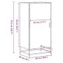 Mueble zapatero madera contrachapada roble sonoma 48x38x97,5 cm by , Shoe racks and shoe organizers - Ref: Foro24-849200, Pri...