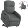 Sillón reclinable elevable de tela gris oscuro by , Armchairs - Ref: Foro24-3302973, Price: 267,35 €, Discount: %