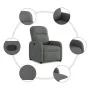Sillón reclinable elevable de tela gris oscuro by , Armchairs - Ref: Foro24-3302973, Price: 267,35 €, Discount: %