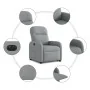 Sillón eléctrico reclinable elevable de tela gris claro de , Sillones - Ref: Foro24-3302992, Precio: 293,85 €, Descuento: %