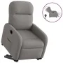 Sillón eléctrico reclinable elevable de tela gris taupe by , Armchairs - Ref: Foro24-3302999, Price: 315,63 €, Discount: %