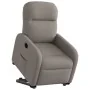 Sillón eléctrico reclinable elevable de tela gris taupe by , Armchairs - Ref: Foro24-3302999, Price: 315,63 €, Discount: %