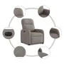 Sillón eléctrico reclinable elevable de tela gris taupe by , Armchairs - Ref: Foro24-3302999, Price: 315,63 €, Discount: %