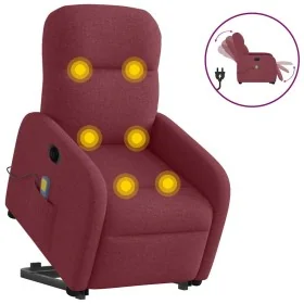 Sillón de masaje eléctrico reclinable elevable tela rojo tinto von , Sessel - Ref: Foro24-3303005, Preis: 332,06 €, Rabatt: %