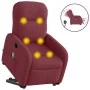 Sillón de masaje eléctrico reclinable elevable tela rojo tinto by , Armchairs - Ref: Foro24-3303005, Price: 331,93 €, Discoun...