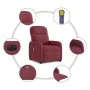 Sillón de masaje eléctrico reclinable elevable tela rojo tinto by , Armchairs - Ref: Foro24-3303005, Price: 331,93 €, Discoun...