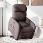 Sillón masaje eléctrico reclinable elevable tela marrón oscuro by , Armchairs - Ref: Foro24-3303007, Price: 331,81 €, Discoun...