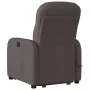 Sillón masaje eléctrico reclinable elevable tela marrón oscuro by , Armchairs - Ref: Foro24-3303007, Price: 331,81 €, Discoun...