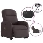 Sillón masaje eléctrico reclinable elevable tela marrón oscuro by , Armchairs - Ref: Foro24-3303007, Price: 331,81 €, Discoun...