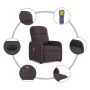Sillón masaje eléctrico reclinable elevable tela marrón oscuro by , Armchairs - Ref: Foro24-3303007, Price: 331,81 €, Discoun...