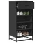 Mueble zapatero de madera de ingeniería negro 48x38x97,5 cm de , Zapateros y organizadores de calzado - Ref: Foro24-849209, P...