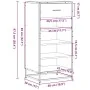Mueble zapatero de madera de ingeniería negro 48x38x97,5 cm de , Zapateros y organizadores de calzado - Ref: Foro24-849209, P...