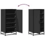 Mueble zapatero de madera de ingeniería negro 48x38x97,5 cm de , Zapateros y organizadores de calzado - Ref: Foro24-849199, P...