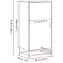 Mueble zapatero de madera de ingeniería negro 48x38x97,5 cm de , Zapateros y organizadores de calzado - Ref: Foro24-849199, P...