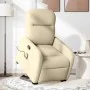 Silla de masaje reclinable de pie de tela color crema by , Armchairs - Ref: Foro24-3302990, Price: 295,51 €, Discount: %