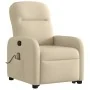 Silla de masaje reclinable de pie de tela color crema by , Armchairs - Ref: Foro24-3302990, Price: 295,51 €, Discount: %
