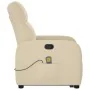 Silla de masaje reclinable de pie de tela color crema by , Armchairs - Ref: Foro24-3302990, Price: 295,51 €, Discount: %