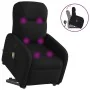Sillón reclinable de masaje elevable tela negro by , Armchairs - Ref: Foro24-3302984, Price: 270,18 €, Discount: %