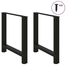 Patas de mesa de centro acero negro 2 uds 70x(72-73) cm by , Table legs - Ref: Foro24-4013308, Price: 85,97 €, Discount: %