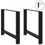 Patas de mesa de centro acero negro 2 uds 100x(72-73) cm de , Patas para mesas - Ref: Foro24-4013320, Precio: 106,36 €, Descu...