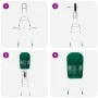 Carretilla verde 90 L 150 kg acero galvanizado y plástico von , Schubkarren - Ref: Foro24-4013466, Preis: 155,79 €, Rabatt: %
