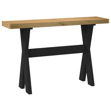Mesa consola NOAIN patas en X madera maciza pino 120x30x75 cm by , console tables - Ref: Foro24-4100037, Price: 89,90 €, Disc...