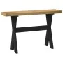 Mesa consola NOAIN patas en X madera maciza pino 120x30x75 cm by , console tables - Ref: Foro24-4100037, Price: 89,90 €, Disc...