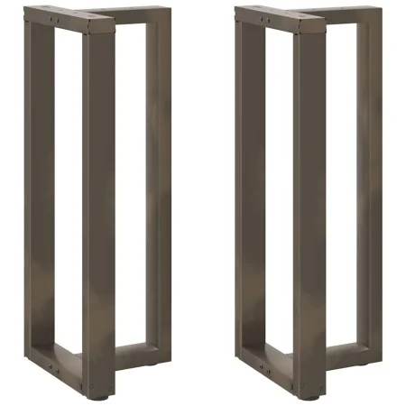 Patas mesa bar forma T 2 uds acero natural 40x35x(100-101) cm von , Tischbeine - Ref: Foro24-4013087, Preis: 145,87 €, Rabatt: %
