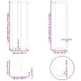 Patas mesa bar forma T 2 uds acero antracita 50x35x(110-111)cm de , Patas para mesas - Ref: Foro24-4013102, Precio: 154,48 €,...
