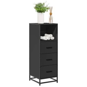 Armario de baño madera contrachapada negro 35x37,5x100 cm von , Badezimmermöbel - Ref: Foro24-849249, Preis: 92,41 €, Rabatt: %