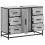 Armario lavabo baño madera ingeniería gris Sonoma 80x33x60 cm by , Bathroom furniture - Ref: Foro24-849282, Price: 124,88 €, ...