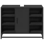 Armario de lavabo de baño madera ingeniería negro 80x33x60 cm by , Bathroom furniture - Ref: Foro24-849289, Price: 79,27 €, D...