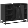 Armario de lavabo de baño madera ingeniería negro 80x33x60 cm by , Bathroom furniture - Ref: Foro24-849289, Price: 79,27 €, D...